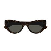 Moderne Cat-Eye Zonnebril Saint Laurent , Brown , Dames