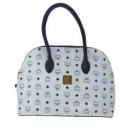 Pre-owned Canvas handbags MCM Pre-owned , White , Dames