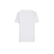 Klassiek Wit T-shirt met Ronde Hals Sportmax , White , Dames