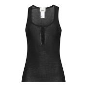 Zwart Geribbeld Racerback Tank Top Isabel Marant , Black , Dames