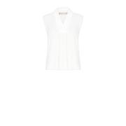 V-hals Top Collectie Herfst Winter 2024/25 Rinascimento , White , Dame...