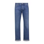 Lichtblauwe zomer jeans Tela Genova , Blue , Heren