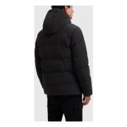 Zwarte Gevoerde Winterjas Heren Pure Path , Black , Heren