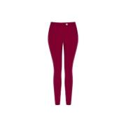 Skinny Scuba Crepe Broek Rinascimento , Red , Dames