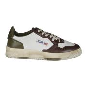 Stijlvolle lage vegan leren sneakers Autry , Brown , Heren