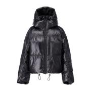 Hooded Puffer Jacket Adidas by Stella McCartney , Black , Dames