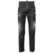 Zwarte 5-Pocket Broek Dsquared2 , Gray , Heren