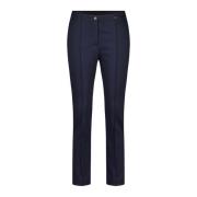 Chique Businessbroek met Decoratieve Naden Marc Cain , Blue , Dames