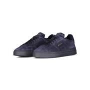 Suède sneakers met lamsvachtvoering Santoni , Blue , Heren