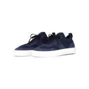 Leren & Gebreide Sneakers Tod's , Blue , Heren