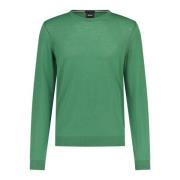 Elastische Wollen Pullover Slim-Fit Modern Hugo Boss , Green , Heren