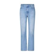 Klassieke Straight Fit Denim Jeans Adriano Goldschmied , Blue , Dames