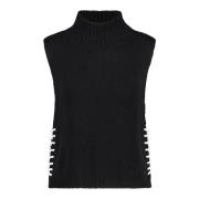 Stijlvolle sweater vest met opstaande kraag Riani , Black , Dames