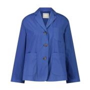 Katoenen Blazer Petra Stijlvol Comfort Kiltie , Blue , Dames