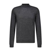 Elegante Wollen Coltrui Hugo Boss , Gray , Heren