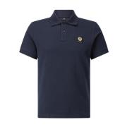 Logo Poloshirt Katoen Klassieke Stijl Belstaff , Blue , Heren