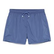 Polyester Zwemshorts met Elastische Band Fedeli , Blue , Heren