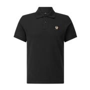 Logo Poloshirt Katoen Klassieke Stijl Belstaff , Black , Heren