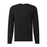 Katoenen Longsleeve Shirt Kiefermann , Black , Heren