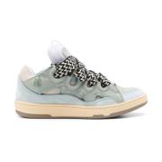 Gepaneeld Ontwerp Sneakers Lanvin , Blue , Dames