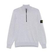 Grijze Gebreide Trui Stone Island , Gray , Heren