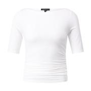 Gerimpeld T-shirt voor elke gelegenheid Rag & Bone , White , Dames