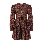 Gestreepte jurk met ruchedetail Ulla Johnson , Brown , Dames