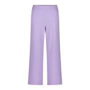 Gestreepte Palina 6/8-Lengte Broek Raffaello Rossi , Purple , Dames