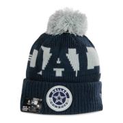 NFL Pom Pom Hat Field Sport Knit New Era , Black , Heren