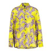 Viscose blouse met print Losse pasvorm Marc Cain , Multicolor , Dames