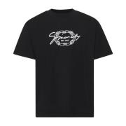 Zwart Katoenen Medaillon T-shirt Givenchy , Black , Heren