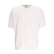 Witte Basic Tee Shirt C.p. Company , White , Heren