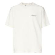 Witte Jersey T-shirt met Logo Print Represent , White , Heren