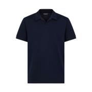 Jersey Polo Shirt Dondup , Blue , Heren