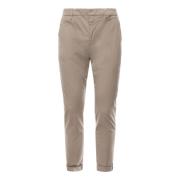 Beige Slim Chino Broek met Zakken Dondup , Beige , Heren