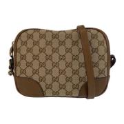 Pre-owned Canvas crossbody-bags Gucci Vintage , Brown , Dames