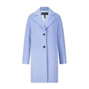 Alpaca Melange Wollen Jas Marc Cain , Blue , Dames