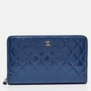 Pre-owned Fabric wallets Chanel Vintage , Blue , Dames