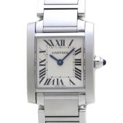 Pre-owned Metal watches Cartier Vintage , Gray , Dames