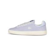 Velours sneakers met iconisch detail Lacoste , Purple , Dames