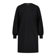 Aldora Jerseyjurk met ballonmouwen Drykorn , Black , Dames