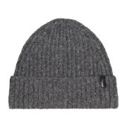 Kasjmier Beanie Muts met Logo Vince , Gray , Dames