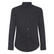 Zwarte Shirt voor Mannen Emporio Armani , Black , Heren