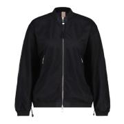 Mesh Blouson met ritssluiting zakken Duno , Black , Dames