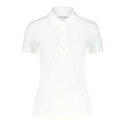 Logo Polo Shirt Slim Fit Lacoste , White , Dames