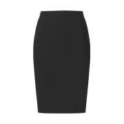 Klassieke kokerrok met split achteraan Windsor , Black , Dames