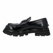 Leather flats Alexander McQueen , Black , Heren