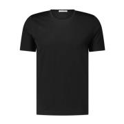 Klassiek Katoenen T-Shirt Egon Stefan Brandt , Black , Heren