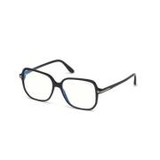 Zwarte Glanzend Frame Zonnebril Tom Ford , Black , Unisex