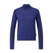 Stijlvolle Wollen Trui Hugo Boss , Blue , Dames